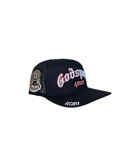 Godspeed GS Forever Trucker Hat Grey/Red/Black