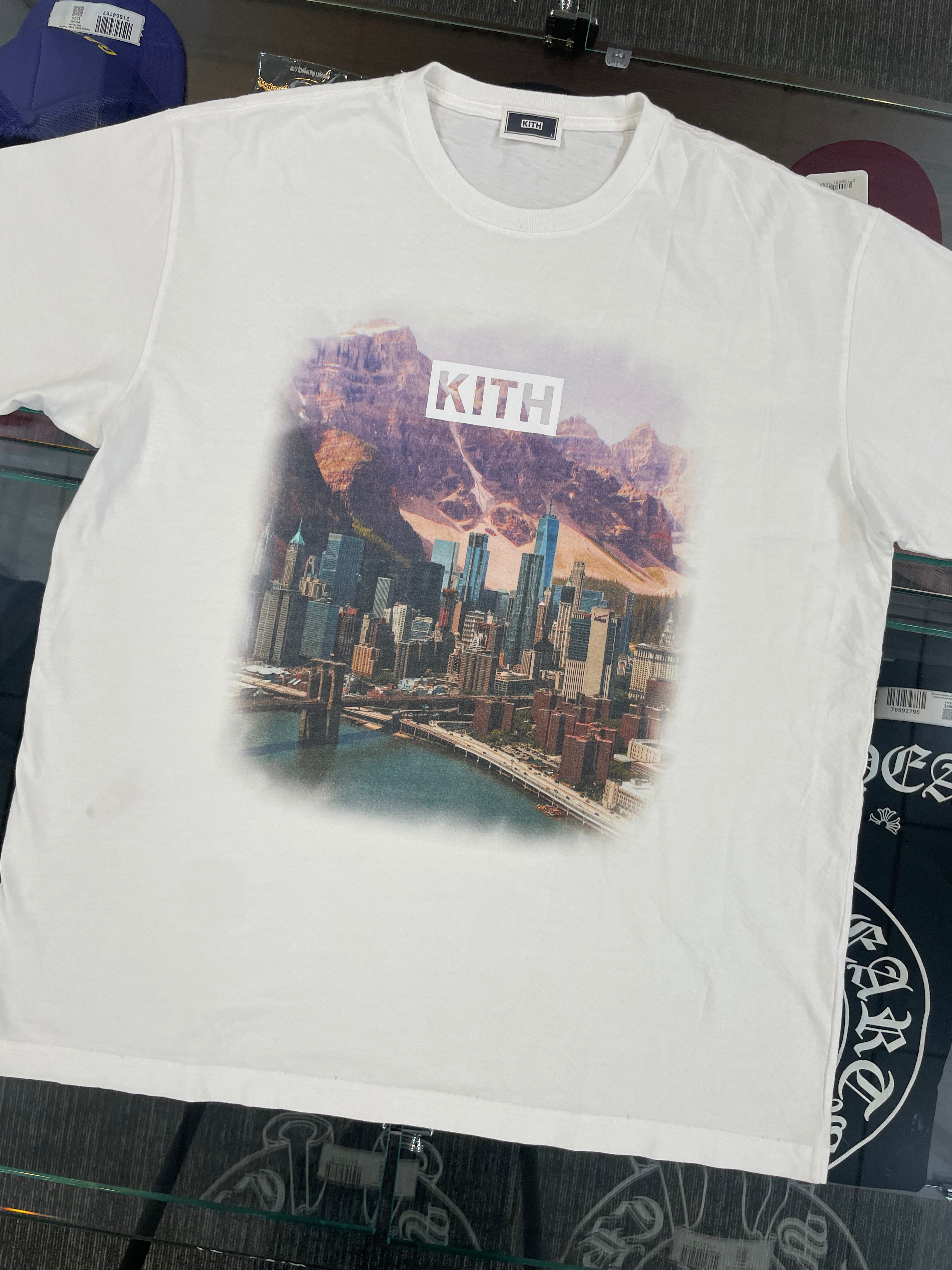 Kith Box Logo Mountain Tee White