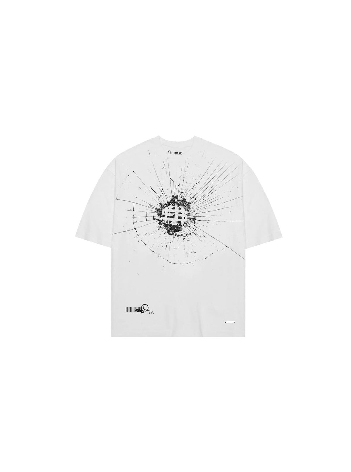 SOLE ET. AL FRAGMENT TEE : WHITE / BLACK