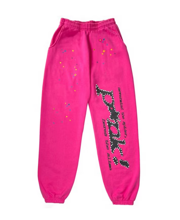 SP5DER P*NK SWEATPANTS PINK