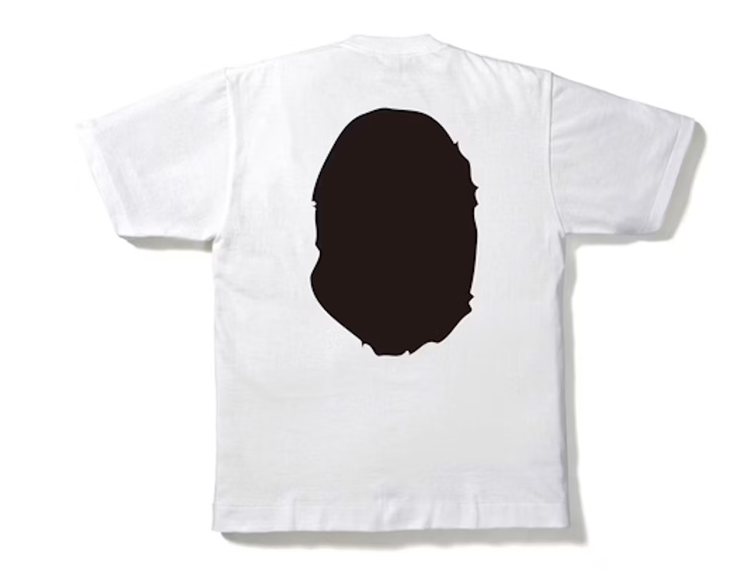 BAPE Bicolor Big Ape Head Tee White/Black