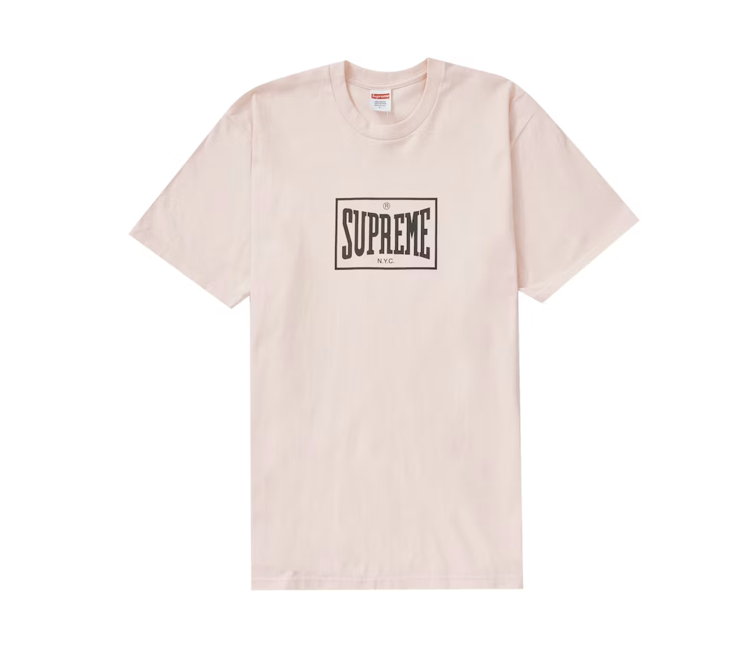 Supreme Warm Up Tee Pale Pink