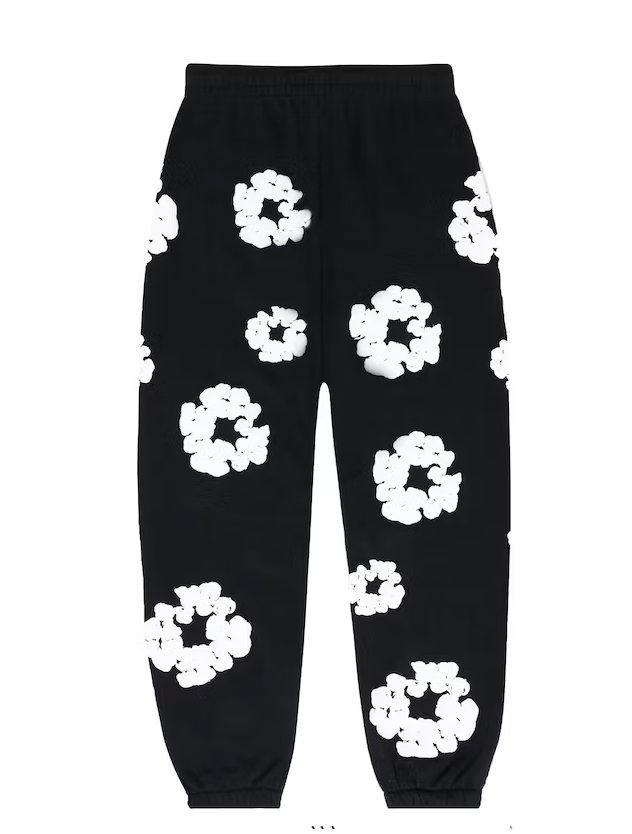 Denim Tears The Cotton Wreath Sweatpants Black