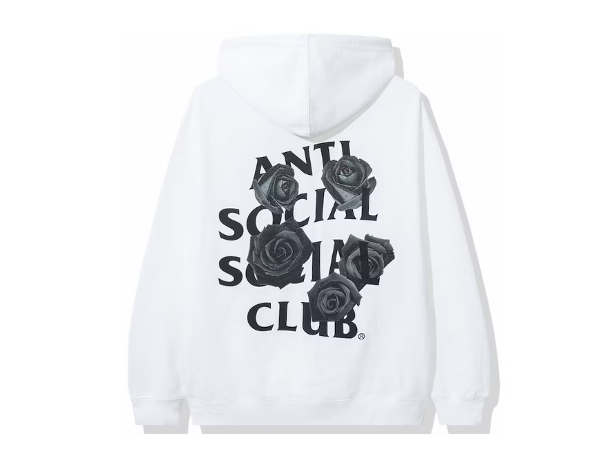 Anti Social Social Club Bat Emoji Hoodie White