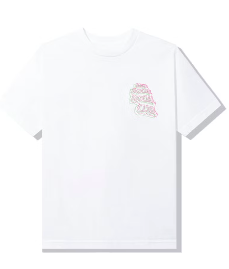 Anti Social Social Club Neon Lights And A Lot Of Rain T-shirt White