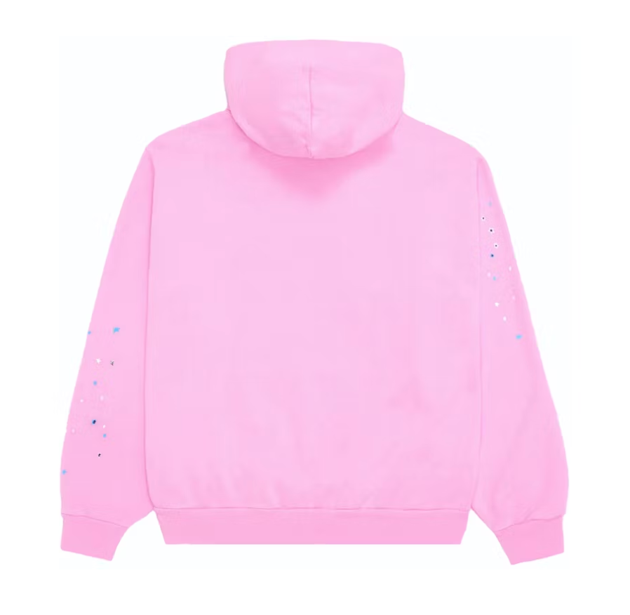 Sp5der OG Web Hoodie Pink