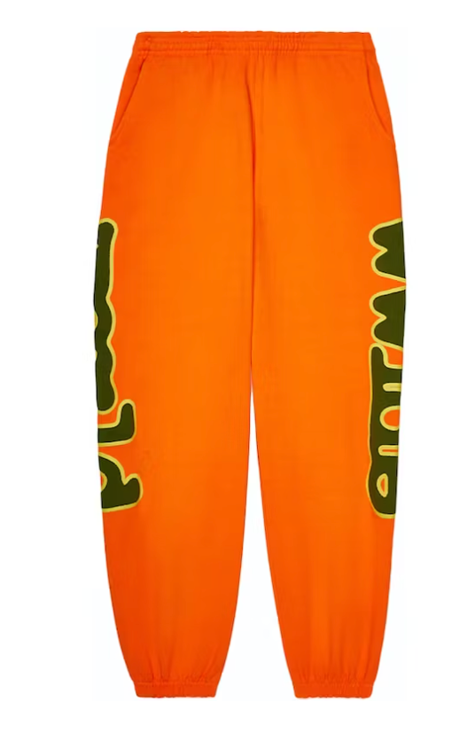 Sp5der World Beluga Sweatpants Orange