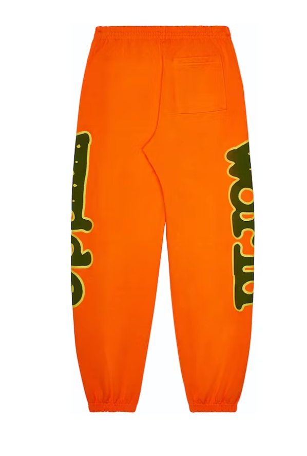 Sp5der World Beluga Sweatpants Orange