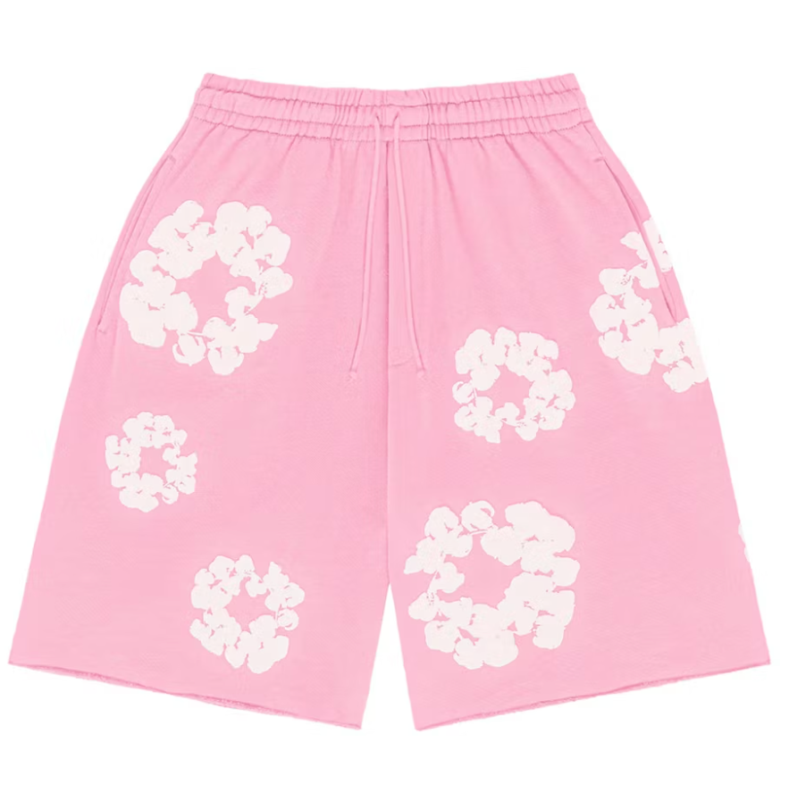 Denim Tears The Cotton Wreath Shorts Pink