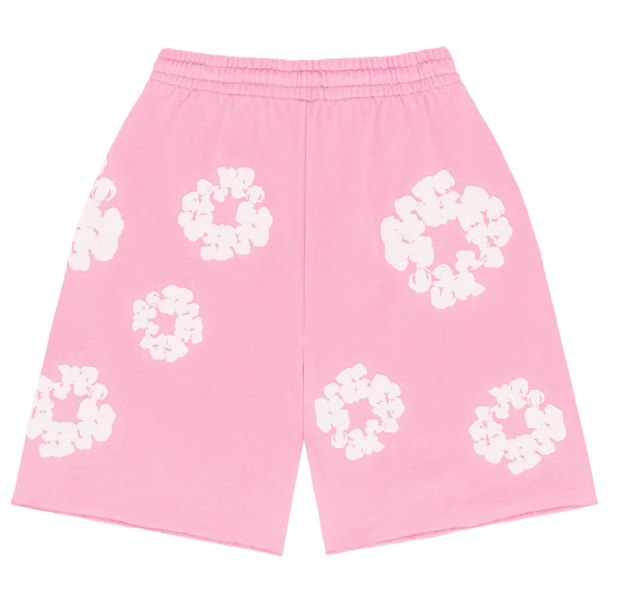 Denim Tears The Cotton Wreath Shorts Pink