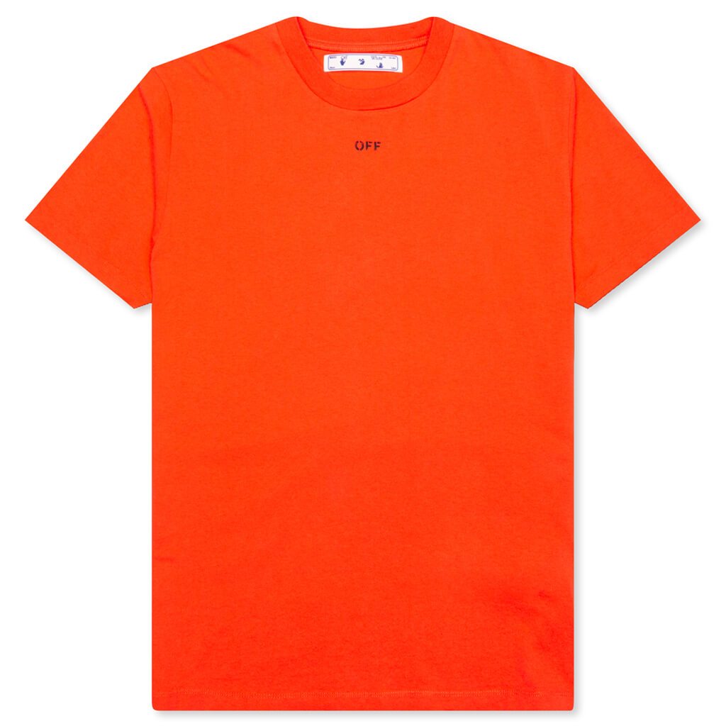 OFF WHITE ORANGE STENCIL TEE (TTS fit)